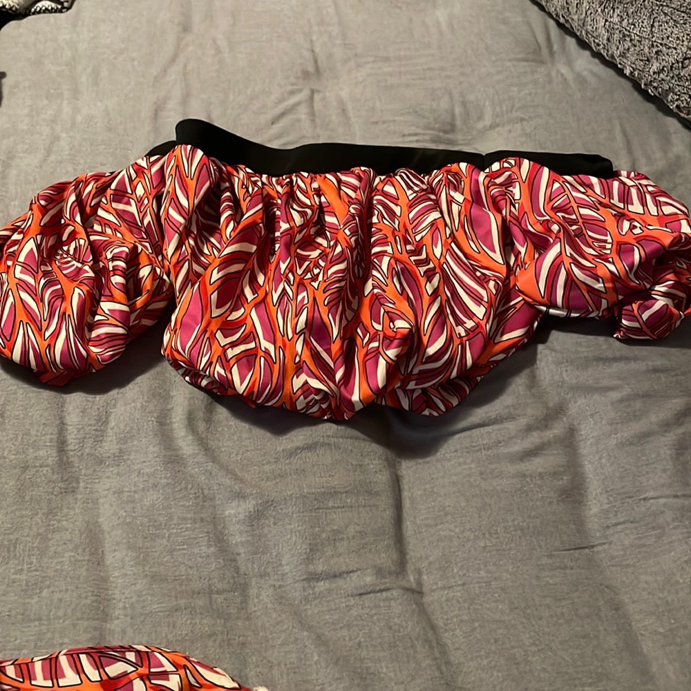 Two piece skirt and crop top set